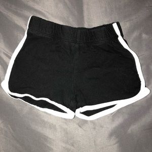 Children place shorts